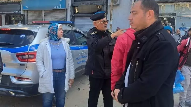 تحرير مزلقان كليوباترا شرق الاسكندرية من الاشغالات