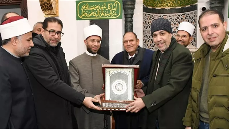 وزير الأوقاف وقيادات الشروق تفتتح كُتَّاب الشيخ نعينع بمسجد أحباب صور