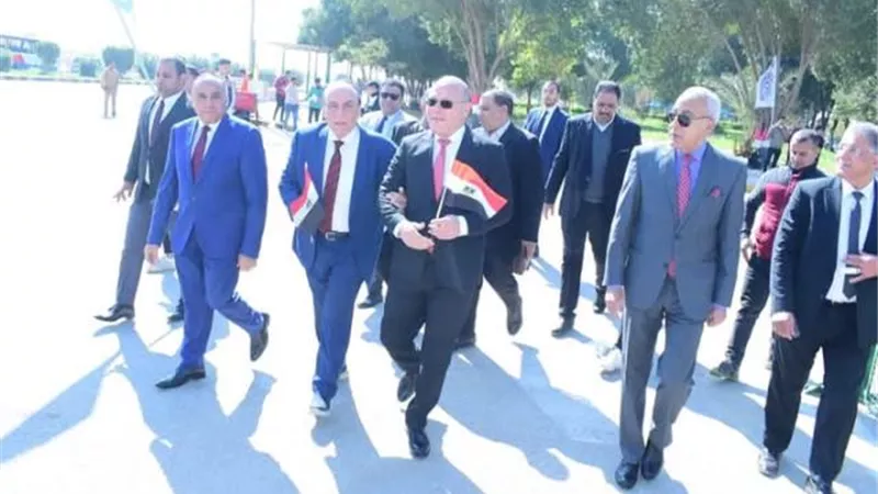 5000 طالب فى مسيرة بجامعة سوهاج لرفض تهجير الفلسطينين