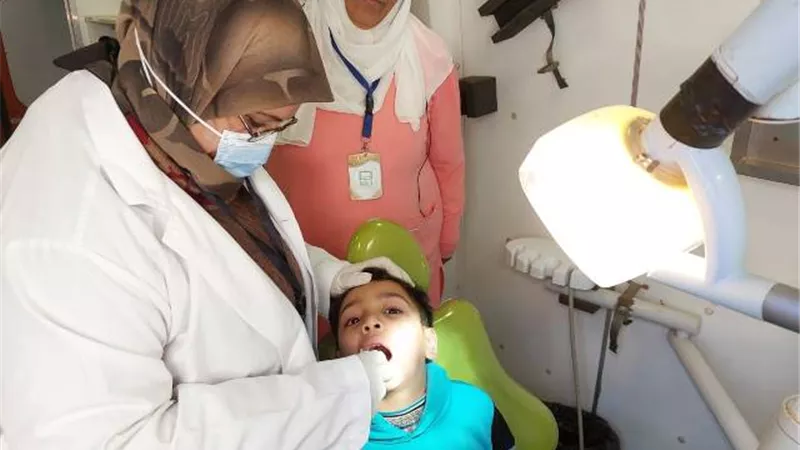 علاج ١٥٣٨ مواطنا بالمجان في قافلة طبية بدمياط