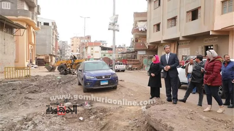 بعد جولة محافظ دمياط تمهيد شوارع شط جريبة إستجابة للمواطنين