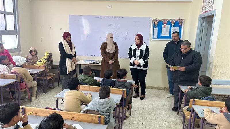 وكيل وزارة تعليم مطروح تتابع إنطلاق الفصل الدراسي الثاني