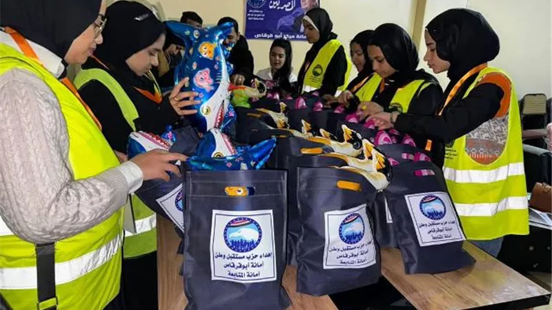مبادرة لأمانة الشباب ببندر ملوى لأطفال دور الرعاية بملوى