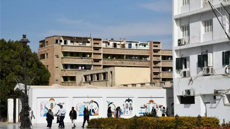 محافظ أسوان يتابع التجربة العملية لإخلاء مبنى الديوان العام