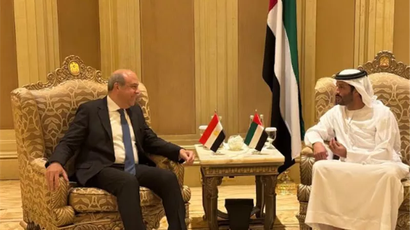 الحفني يبحث مع وزير الاقتصاد الإماراتي دعم التعاون