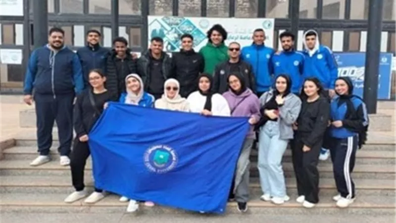 جامعة القناة تحصد المركز الثالث في تنس الطاولة بالمهرجان الرياضي