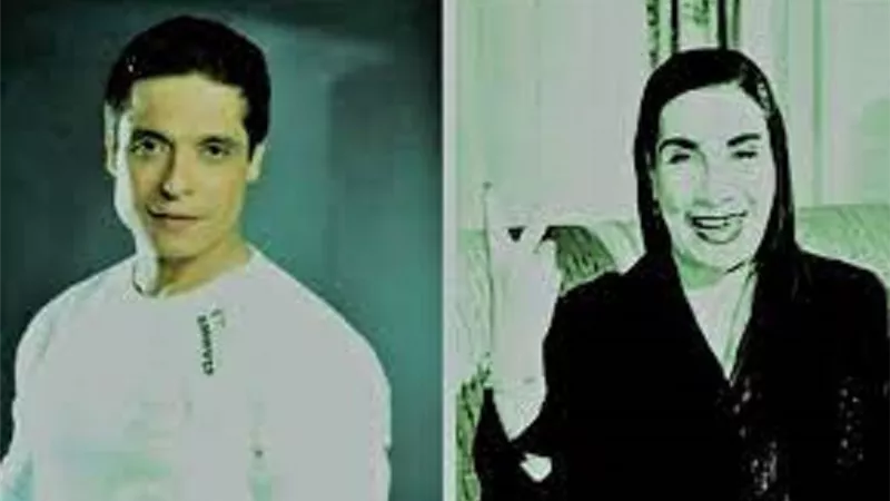 صورة نادرة لـ عامروهو طفل مع جدته مارى منيب..شاهد
