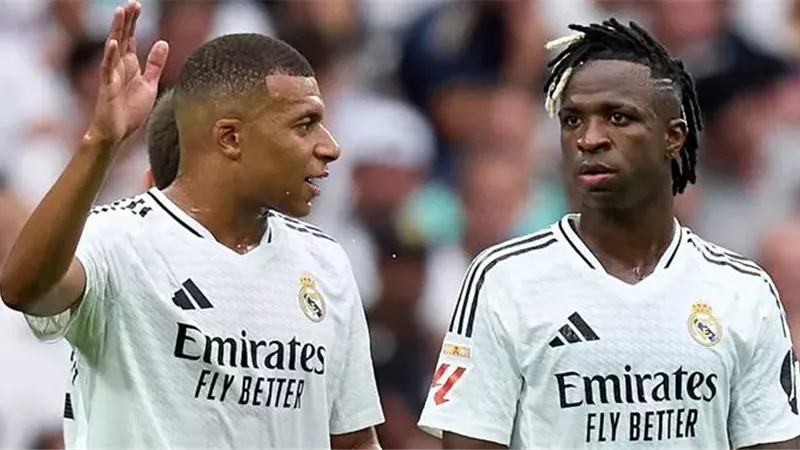 مبابي وفينيسيوس يقودان هجوم ريال مدريد أمام مانشستر سيتي