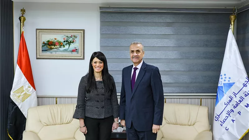 وزيرة التخطيط تتابع جهود تطوير الجهاز المركزي للإحصاء