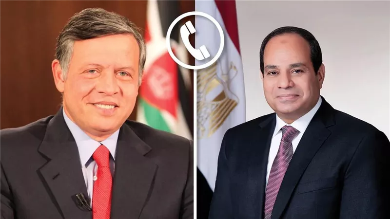 الرئيس السيسي وعاهل الأردن يشددان على وحدة الموقفين المصري والأردني وضرورة وقف ممارسات الاحتلال فى غزة
