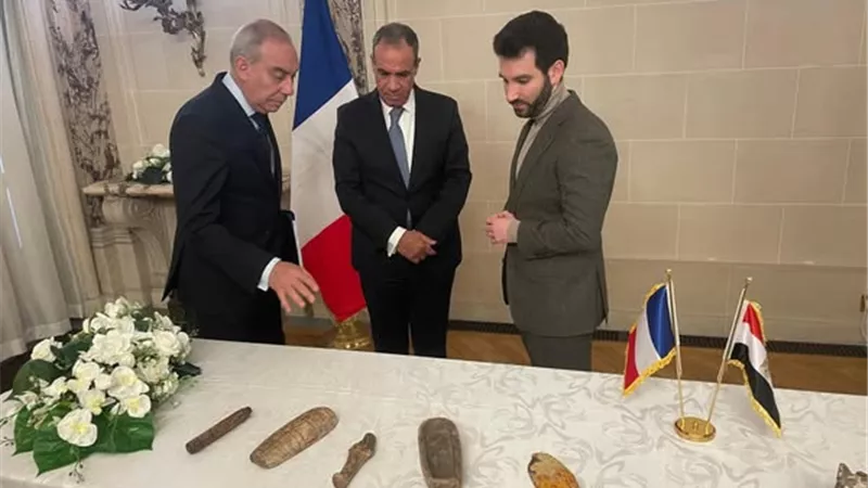 وزير الخارجية يشارك في مراسم استرداد قطع أثرية مصرية