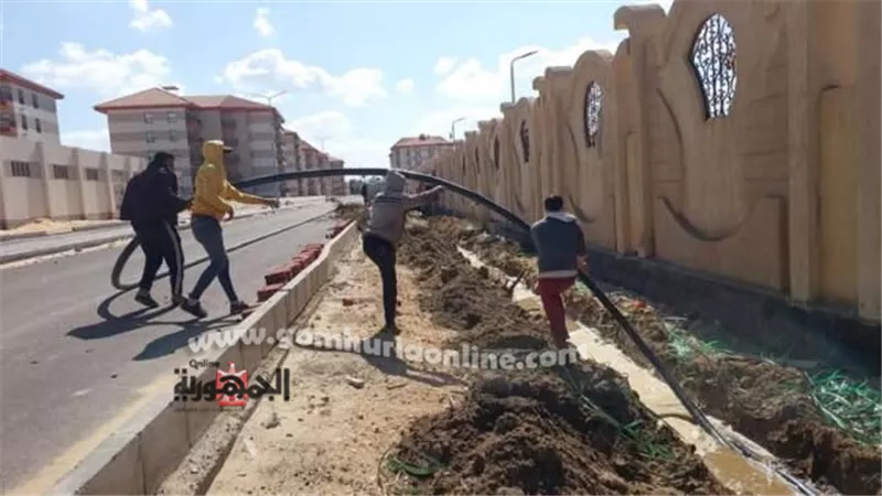 الإنتهاء من توصيل المرفق لنادى دمياط الرياضي برأس البر