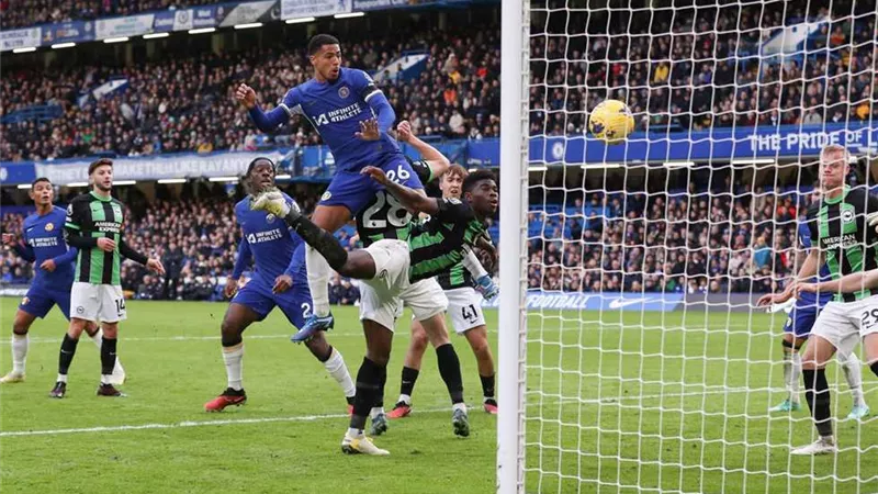 برايتون ينهى الشوط الاول بالتقدم بهدفين أمام تشيلسى بالبريميرليج
