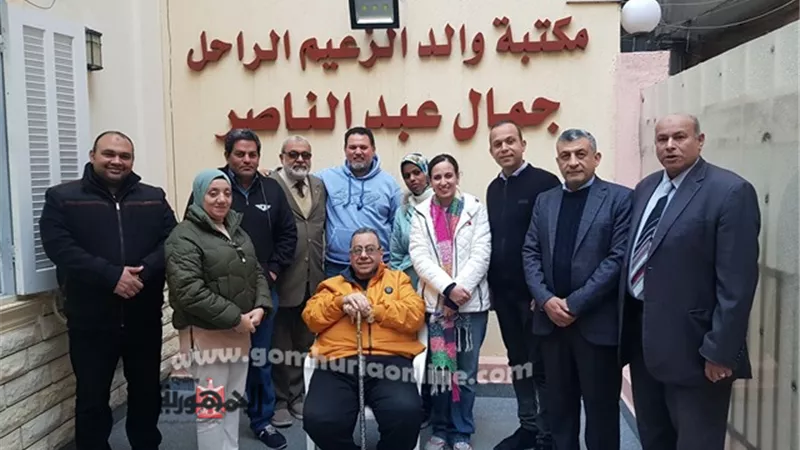 مدرسة خضيرالبورسعيدى للخط العربى تصل الاسكندرية
