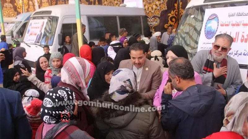 الكشف علي ٢٢٤٠حالة في قافلة 