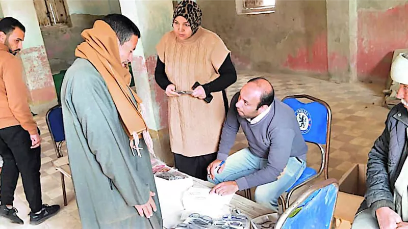 قافلة طبية بعزبة الصباحات قرية طيبه الدلنجات