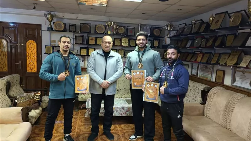 تكريم ابطال المنيا الحاصلين على الميداليات الذهبية فى كأس العالم
