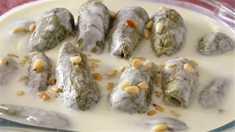 طبق الكوسا باللبن
