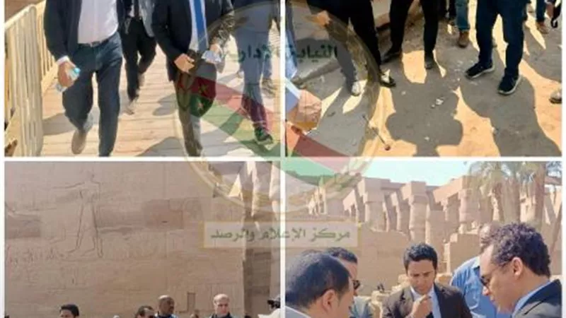 النيابة الإدارية تأمر بتشكيل لجنة لتحقيق تدابير السلامة بمعبد الكرنك