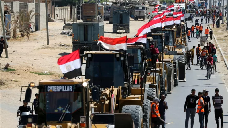 إكسترا نيوز : نجاح الجهود المصرية القطرية في إدخال معدات إعادة إعمار غزة