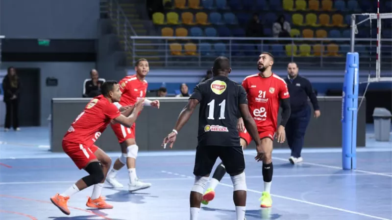 رجال طائرة الأهلي يلتقي طلائع الجيش في الدوري