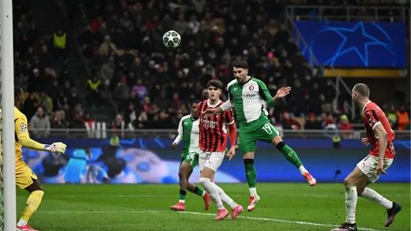 فينورد يُنهي مشوار ميلان فى دوري أبطال أوروبا - شاهد