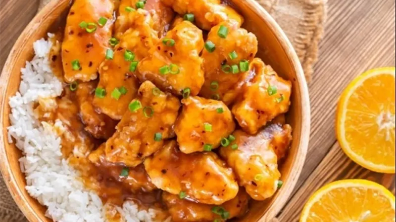 طريقة عمل الدجاج بصوص البرتقال
