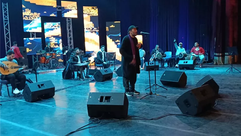 تامر عبدالمنعم وعلي الحجار في البروفات النهائية لحفل عيد الحب