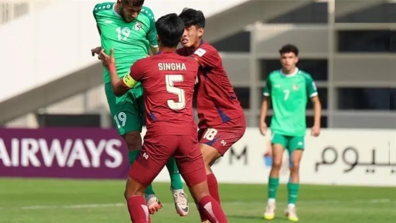 سوريا تودع بطولة كأس آسيا للشباب بعد تعادلها مع تايلاند 2-2
