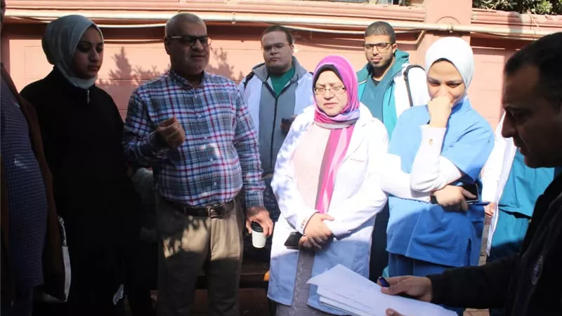 مستشفيات جامعة بني سويف تستقبل المرضى والمصابين من الفلسطينيين