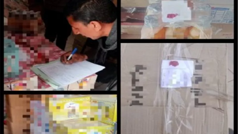 صحة القليوبية تضبط ٦٠٠٠ عبوة حلوة حلوى اطفال منتهية الصلاحية