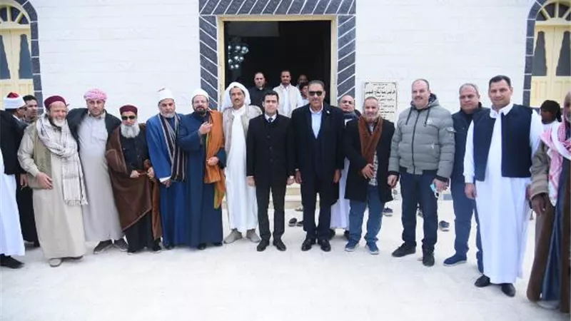 نائب محافظ مطروح افتتح مسجد فى فوكه بإدارة أوقاف الضبعة