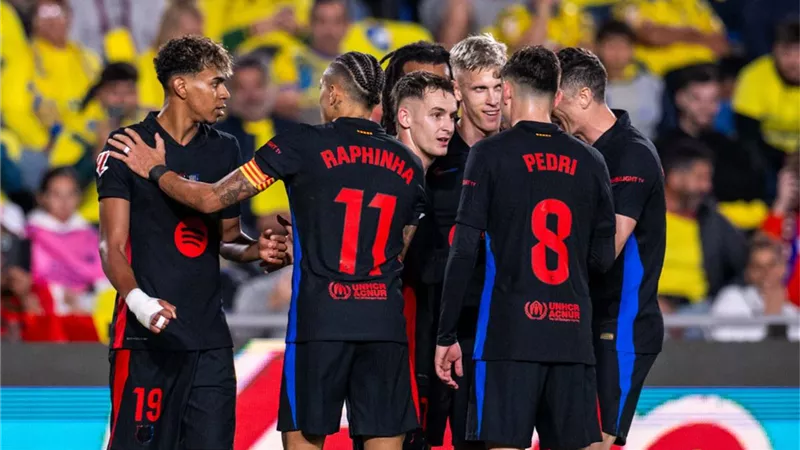 رجل مباراة برشلونة ولاس بالماس في الدوري الإسباني
