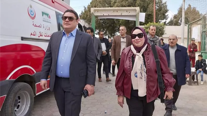 الكشف على 1722 مريضا في قافلتين طبيتن لمستقبل وطن بني سويف