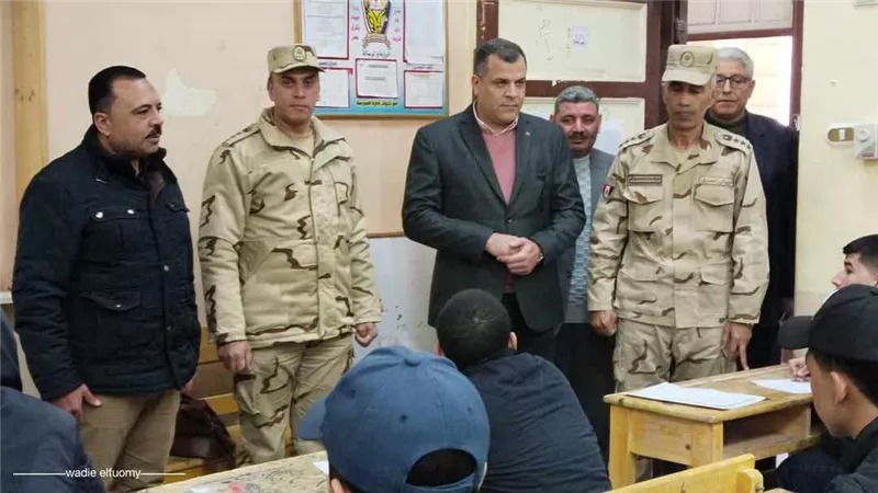 مدير تعليـــم دميــاط يتفقد لجان إمتحان مادة التربية العسكرية