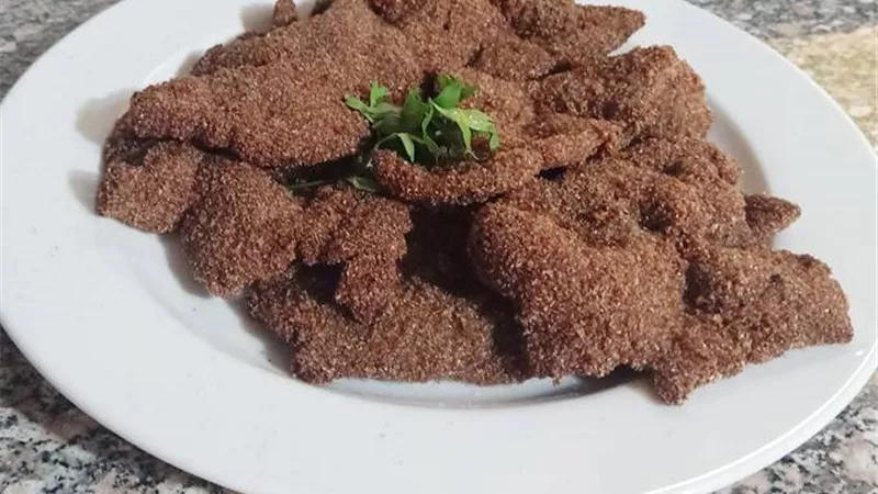 طبق الكبدة المقلية فى المنزل