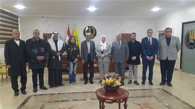محافظ شمال سيناء يستقبل رئيس جامعة سيناء