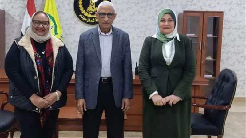 محافظ شمال سيناء يستقبل برنامج تسريع الاستجابة للقضية السكانية