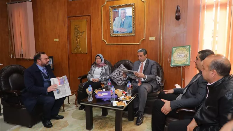 محافظ دمياط يزور المعهد العالي للحاسب الآلى بالزرقا