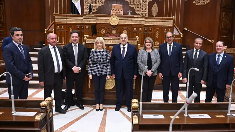 رئيس مجلس الشيوخ يستقبل رئيسة البرلمان القبرصي