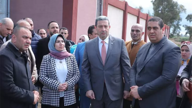 محافظ دمياط يتفقد مدارس السرو .صور