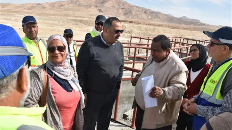 رئيس مياه الأقصر يتفقد محطة مياه قباح