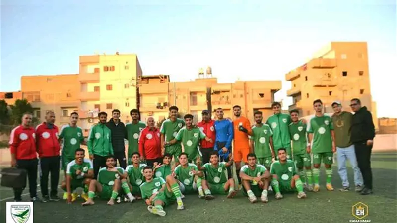 صعوداتحاد المنزلة لدورى القسم الثالثبعدفوزه على شباب المعصرة