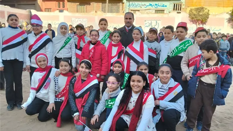 احتفاليه في حب مصر بمدرسة أم المؤمنين بالخانكة