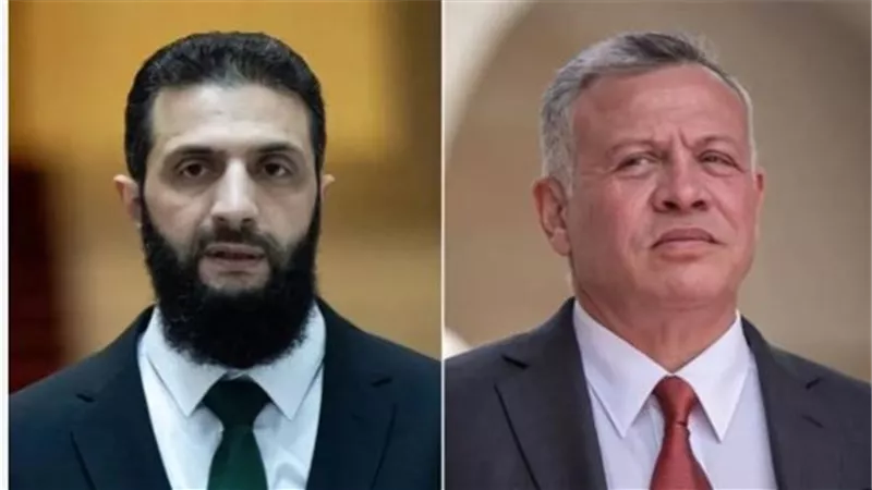 ملك الأردن يؤكد دعم بلاده لسيادة سوريا ووحدتها وسلامة أراضيها