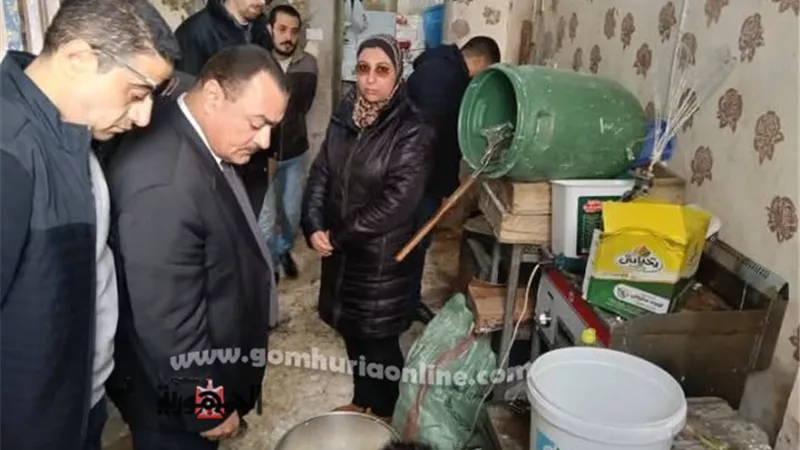 ضبط زيوت مجهولة المصدر بأسواق دمياط