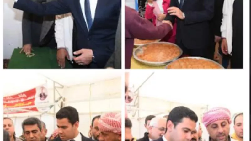 نائب محافظ مطروح يفتتح ٣ معارض اهلا رمضان بالحمام