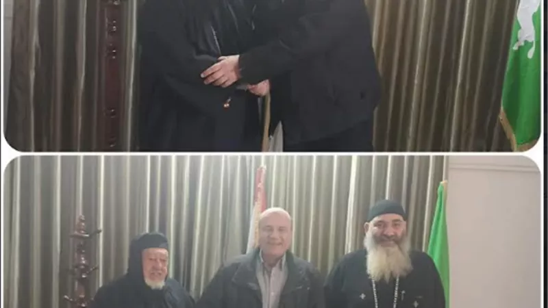 رئيس مدينة ههيا يستقبل وفدًا من كنيسة مارجرجس