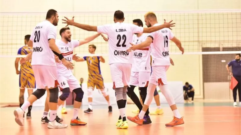 فريق طائرة الزمالك يهزم الطلائع ويتأهل إلى نصف نهائى الدورى