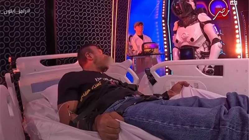 انفعال شديد لأحمد العوضي بالحلقة الأولى من رامز إيلون مصر